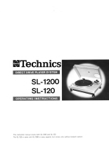 Technics - SL-120 - Owners manual 